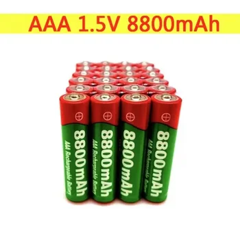 4/8/12/16/20PCS 1.5V AAA акумулаторна батерия 8800mAh AAA 1.5V Нова алкална акумулаторна батерия за светодиодна играчка MP3 дълъг живот