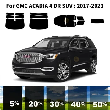 Precut нанокерамика кола UV прозорец оттенък комплект автомобилни прозорец филм за GMC ACADIA 4 DR SUV 2017-2023