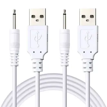 2 пакет замяна DC кабел за зареждане 2.5mm USB адаптер кабел бързо зареждане кабел за повечето пръчка масажор