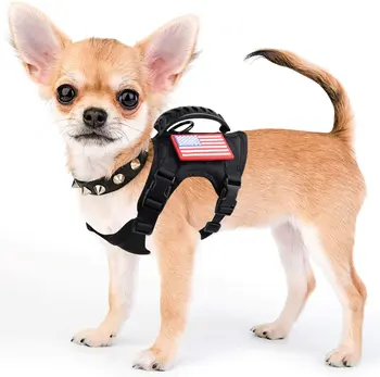 Дрехи за кучета Тактически сервиз Harness Vest K9 Регулируема военна работа Удобно обучение МОЛЛЕ